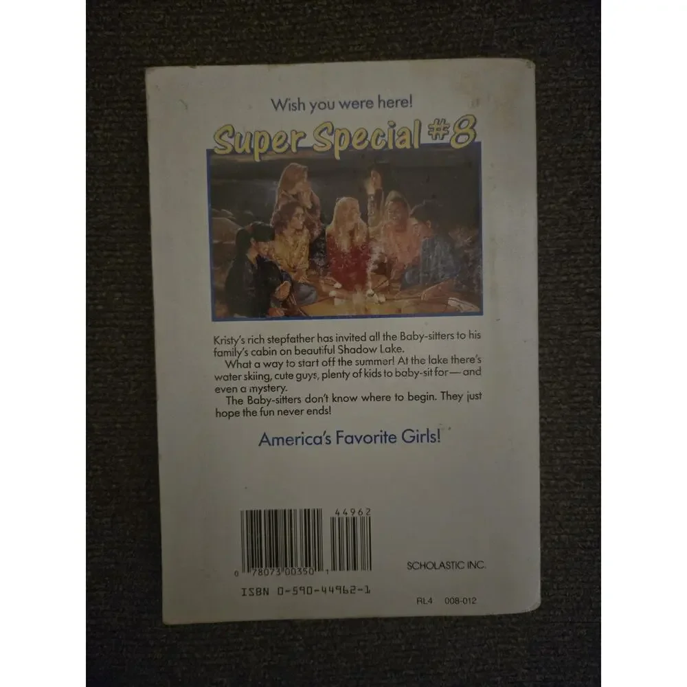 Baby-Sitters Club Super Special #8 Baby-Sitters at Shadow Lake PB Ann M. Martin